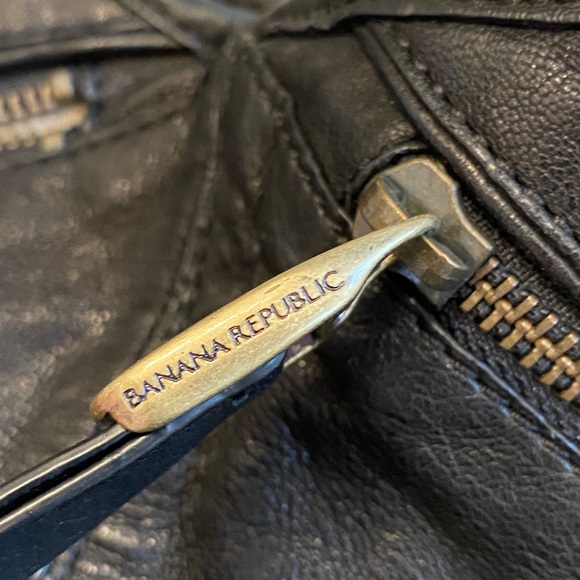 Banana republic Italian leather black purse like new handbag bag - Picture 15 of 16